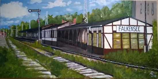 Falkenseer Bahnhof kurz vor dem Abriss